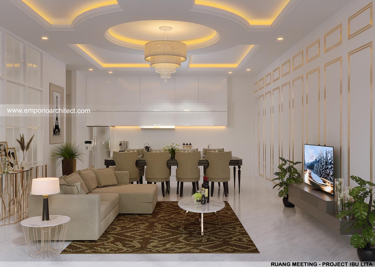ceilingdesign-mrs-lita-classic-house-2-floors-design-cibubur