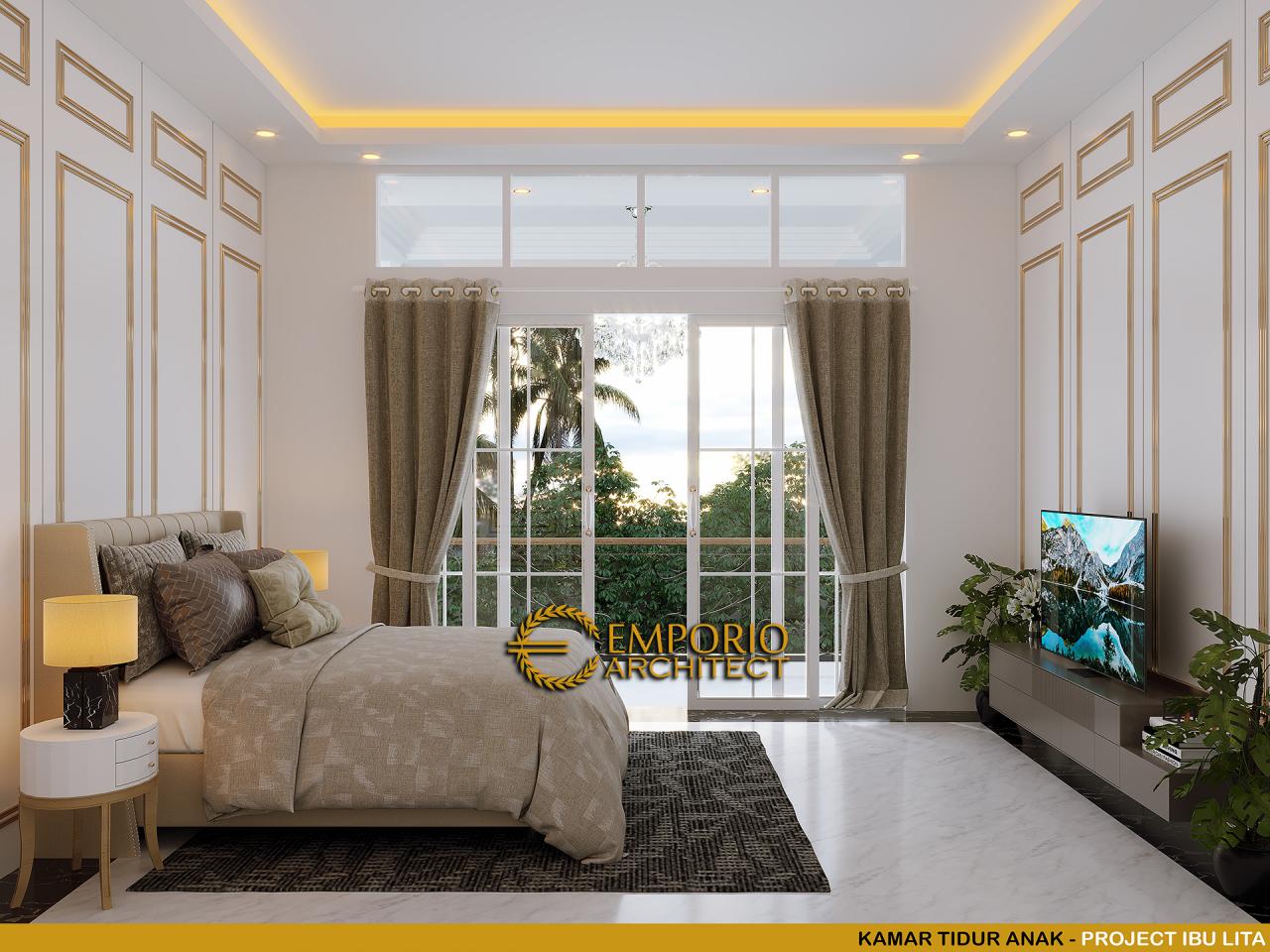 Desain Kamar Tidur Anak Rumah Classic 2 Lantai Ibu Lita di Cibubur, Jakarta Timur 16