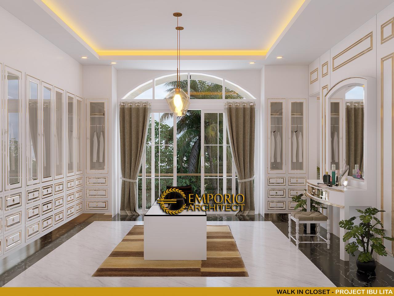 Desain Walk In Closet Rumah Classic 2 Lantai Ibu Lita di Cibubur, Jakarta Timur 18