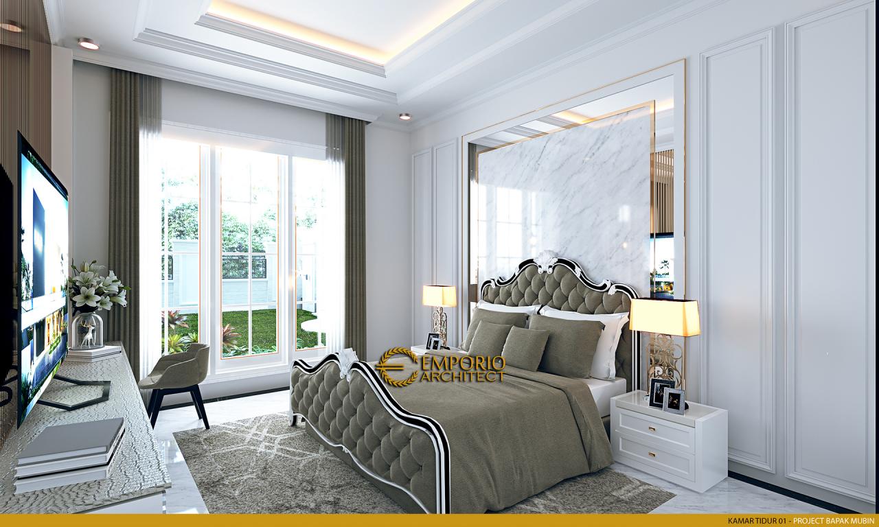 Desain Kamar Tidur 1 Rumah Classic 2 Lantai Bapak Mubin di Bengkulu 9