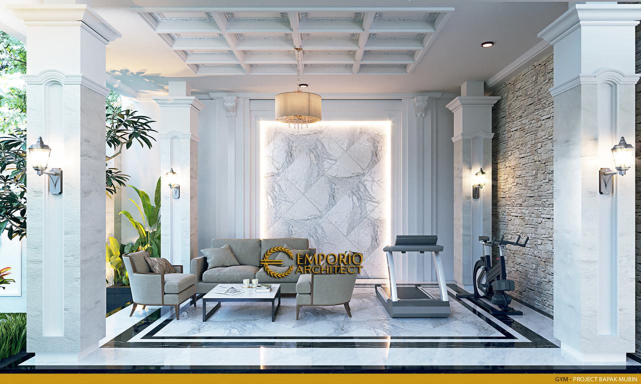 Desain Ruang Gym Rumah Classic 2 Lantai Bapak Mubin di Bengkulu 14