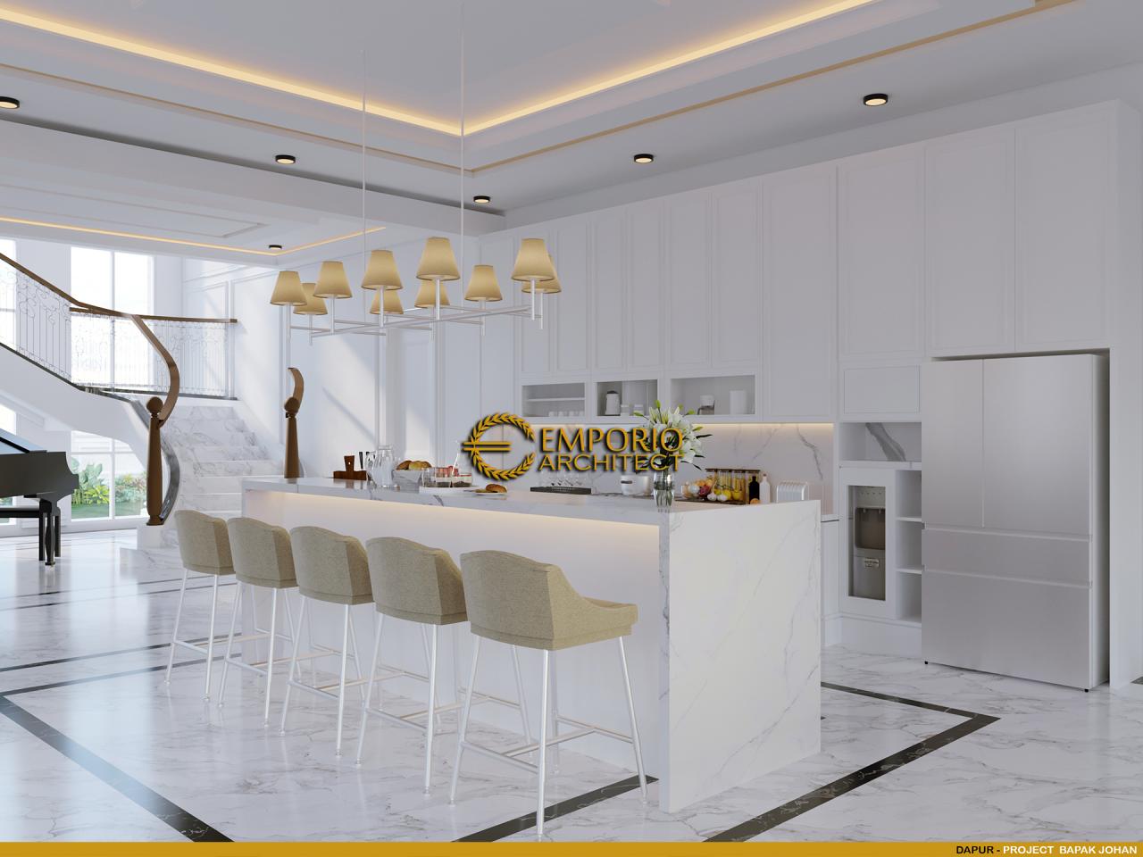 Desain Dapur Rumah Classic 2 Lantai Bapak Johan di Manado, Sulawesi Utara 15