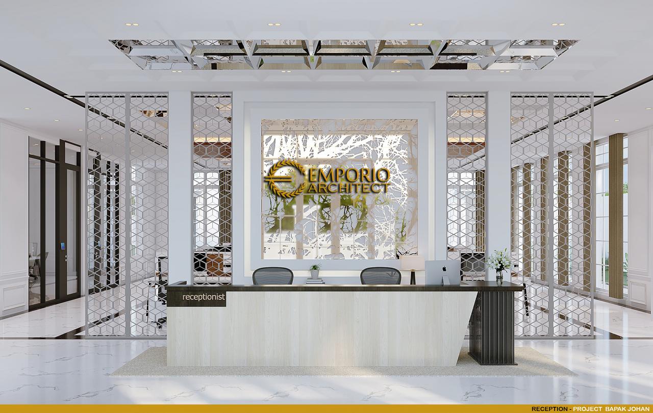 Desain Reception Kantor Classic 1 Lantai Bapak Johan di Manado, Sulawesi Utara 24