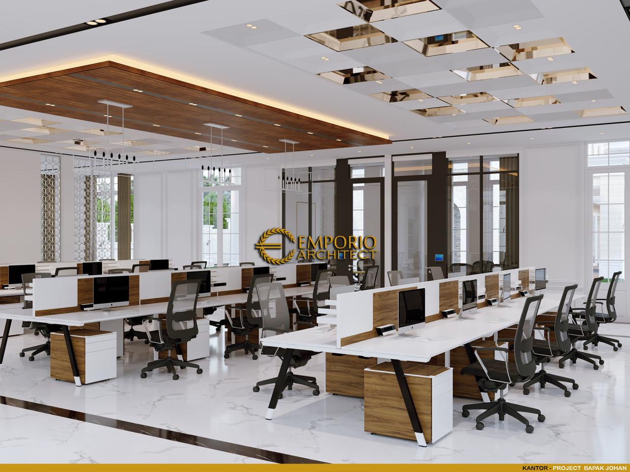 Desain Area Kantor Classic 1 Lantai Bapak Johan di Manado, Sulawesi Utara 25