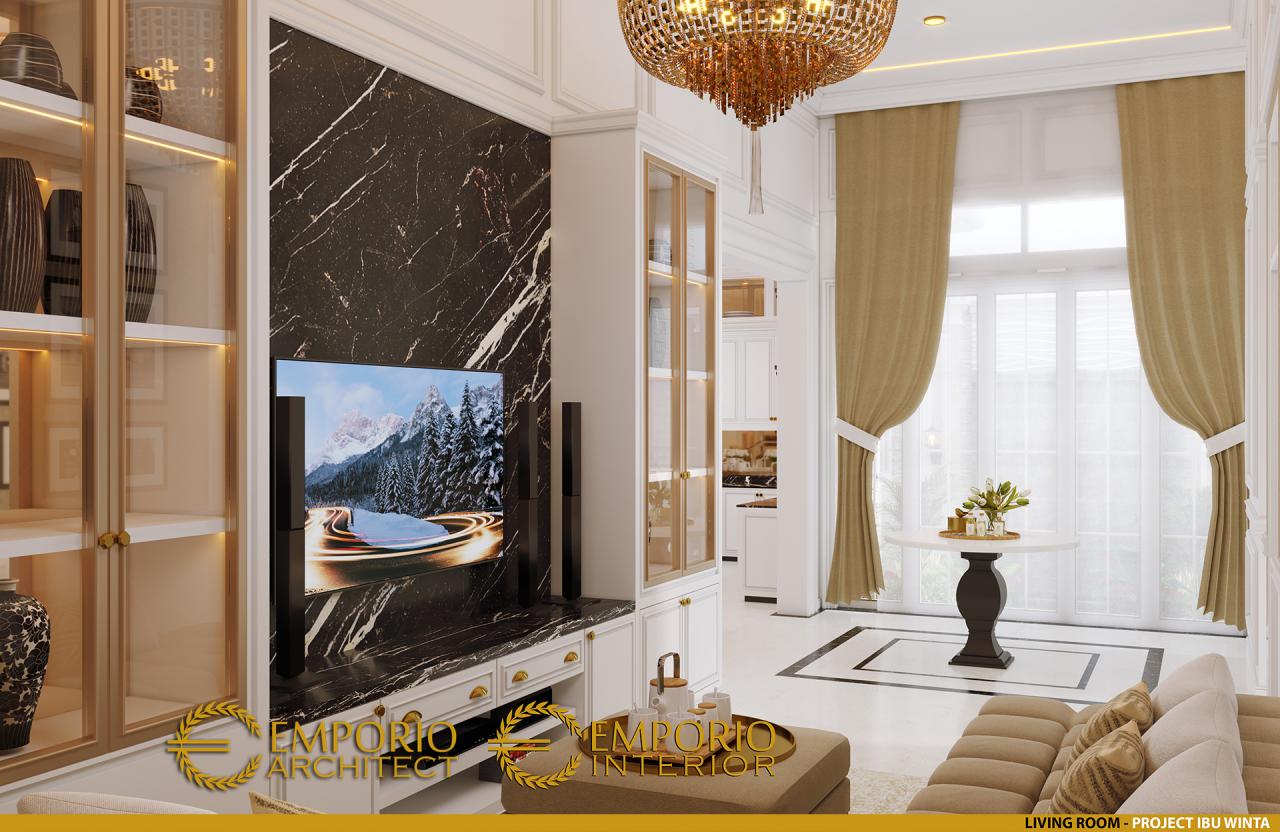 Desain Ruang Keluarga 2 Rumah Classic 2 Lantai Ibu Winta di Jakarta 5