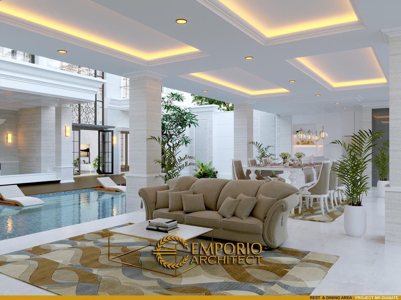 Desain Ruang Makan Rumah Classic 2 Lantai Mr. Diabate di Senegal 14