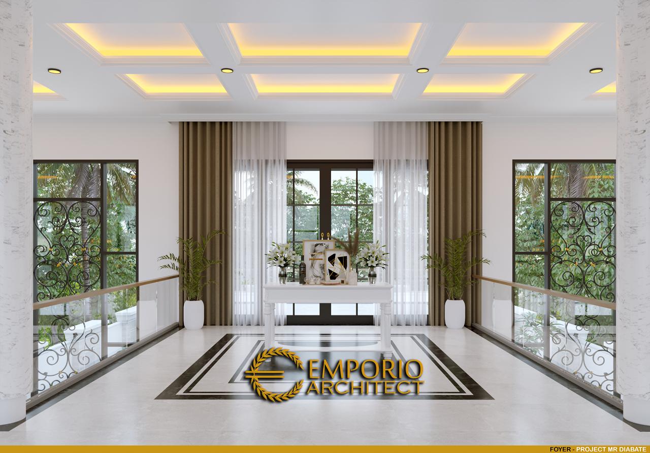 Desain Foyer Rumah Classic 2 Lantai Mr. Diabate di Senegal 16