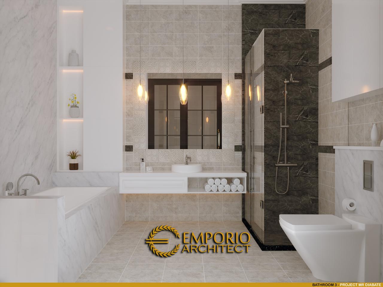 Desain Kamar Mandi 3 Rumah Classic 2 Lantai Mr. Diabate di Senegal 10