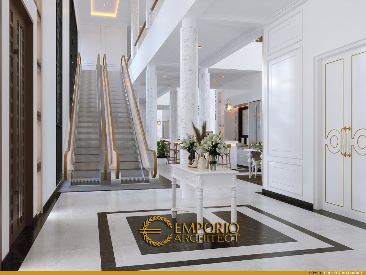 Desain Foyer Rumah Classic 2 Lantai Mr. Diabate di Senegal 11