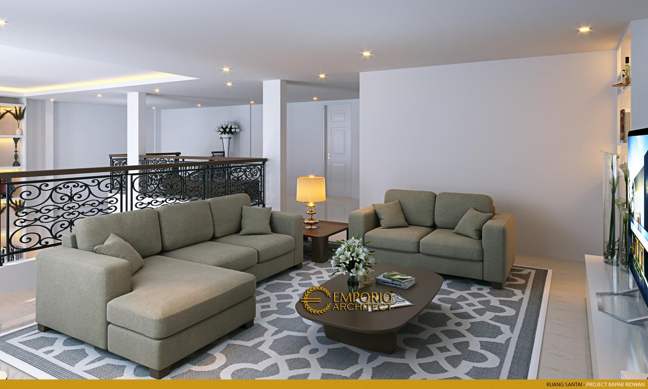Desain Ruang Santai Rumah Classic 2 Lantai Bapak Ridwan di Bandung, Jawa Barat 13