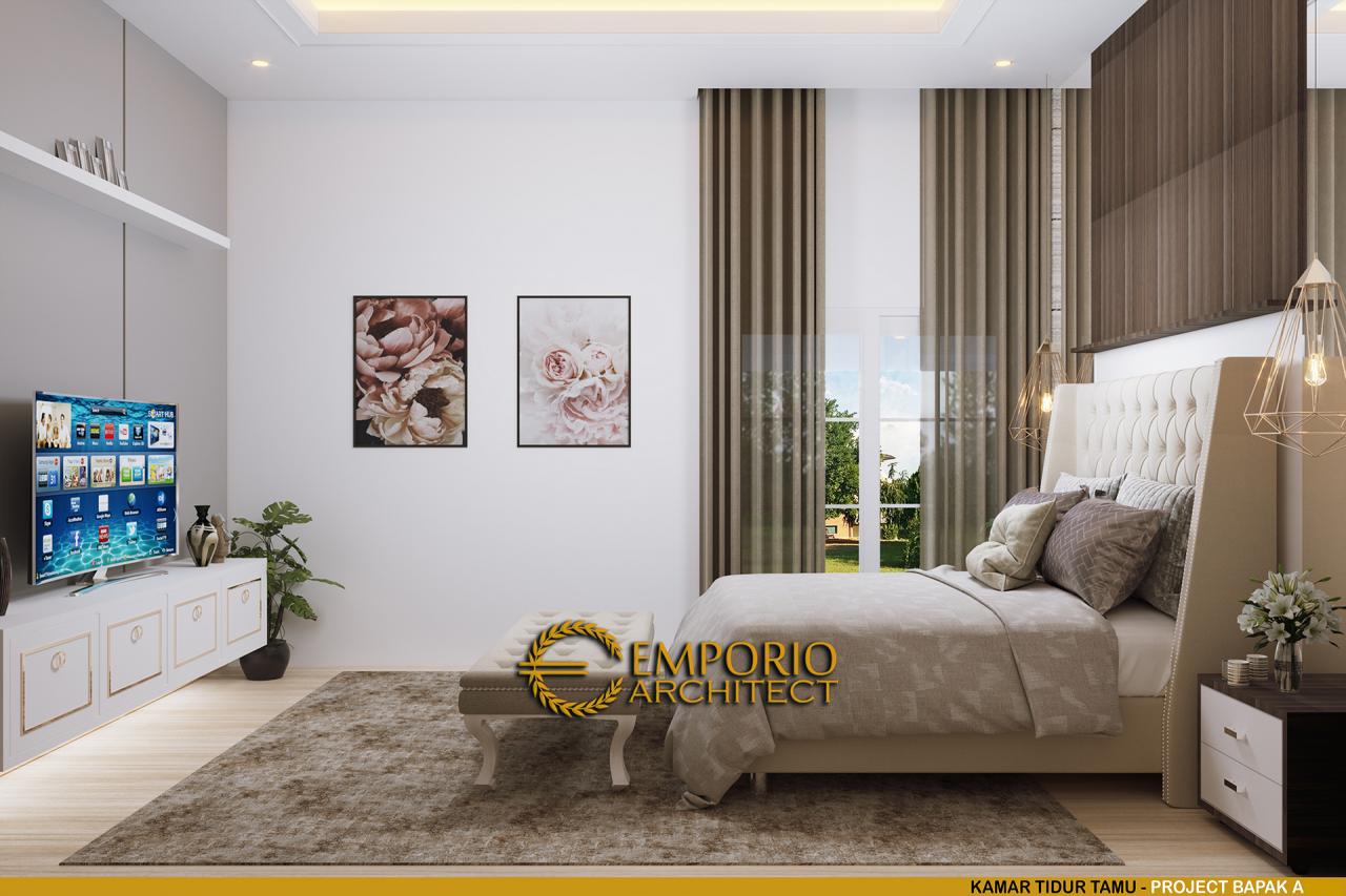 Desain Kamar Tidur Tamu Rumah Classic 2 Lantai Bapak A di Bintaro, Jakarta 7