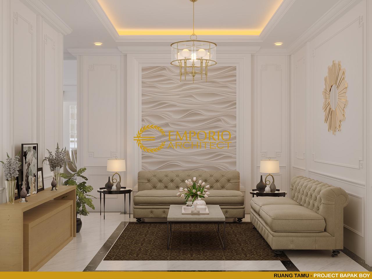 Desain Ruang Tamu Rumah Classic 2 Lantai Bapak Boy di Kalimantan Barat 6