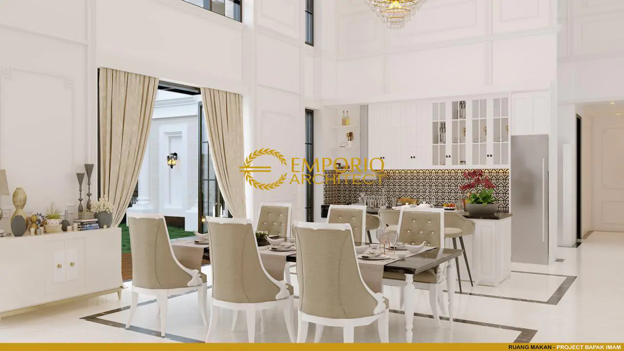 Desain Ruang Makan Rumah Classic 2 Lantai Bapak Imam di Semarang 8333