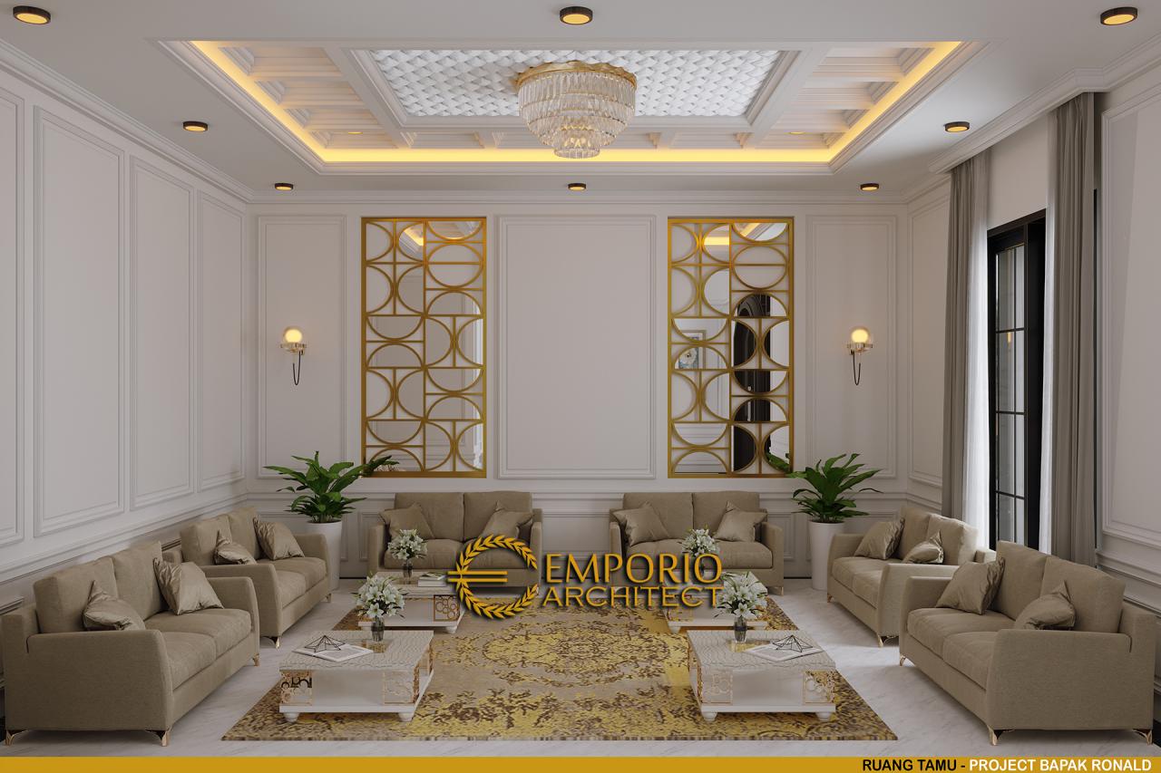 Desain Ruang Tamu Rumah Classic 2 Lantai Bapak Ronald di Manado, Sulawesi Utara 6