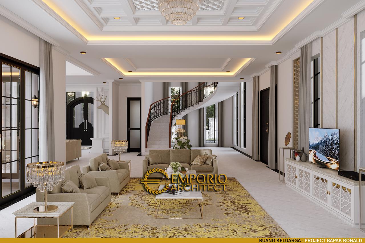 Desain Ruang Keluarga Rumah Classic 2 Lantai Bapak Ronald di Manado, Sulawesi Utara 8