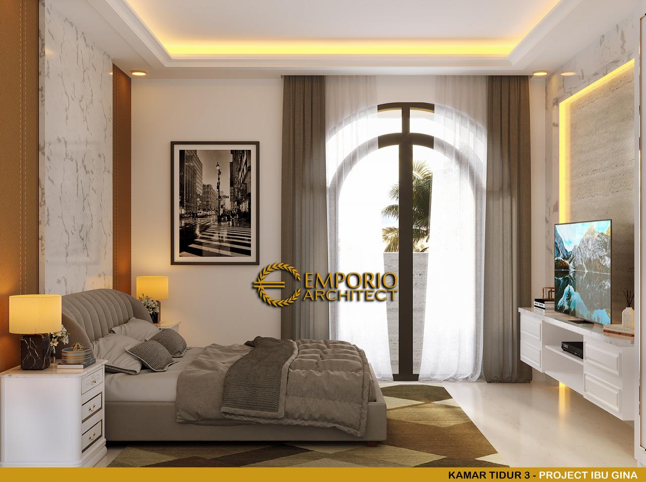 Desain Kamar Tidur 3 Rumah Classic 2.5 Lantai Ibu Gina di Bandung, Jawa Barat 11