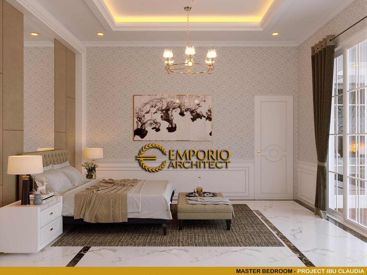 Desain Kamar Tidur Utama Rumah Classic 2.5 Lantai Ibu Claudia di Tangerang, Banten 10