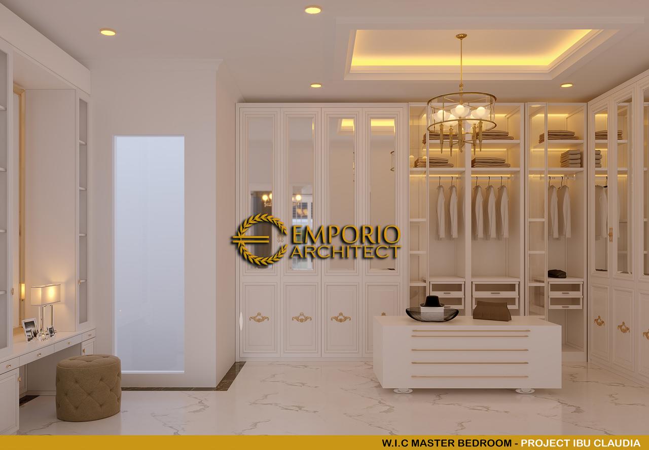 Desain Walk In Closet Kamar Tidur Utama Rumah Classic 2.5 Lantai Ibu Claudia di Tangerang, Banten 11