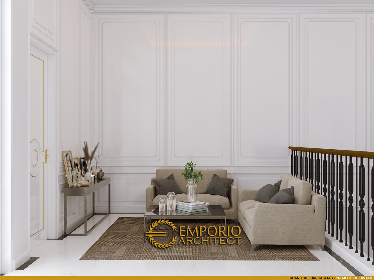 Desain Ruang Keluarga Atas Rumah Classic 3 Lantai Ibu Dintan di Jakarta Utara 7
