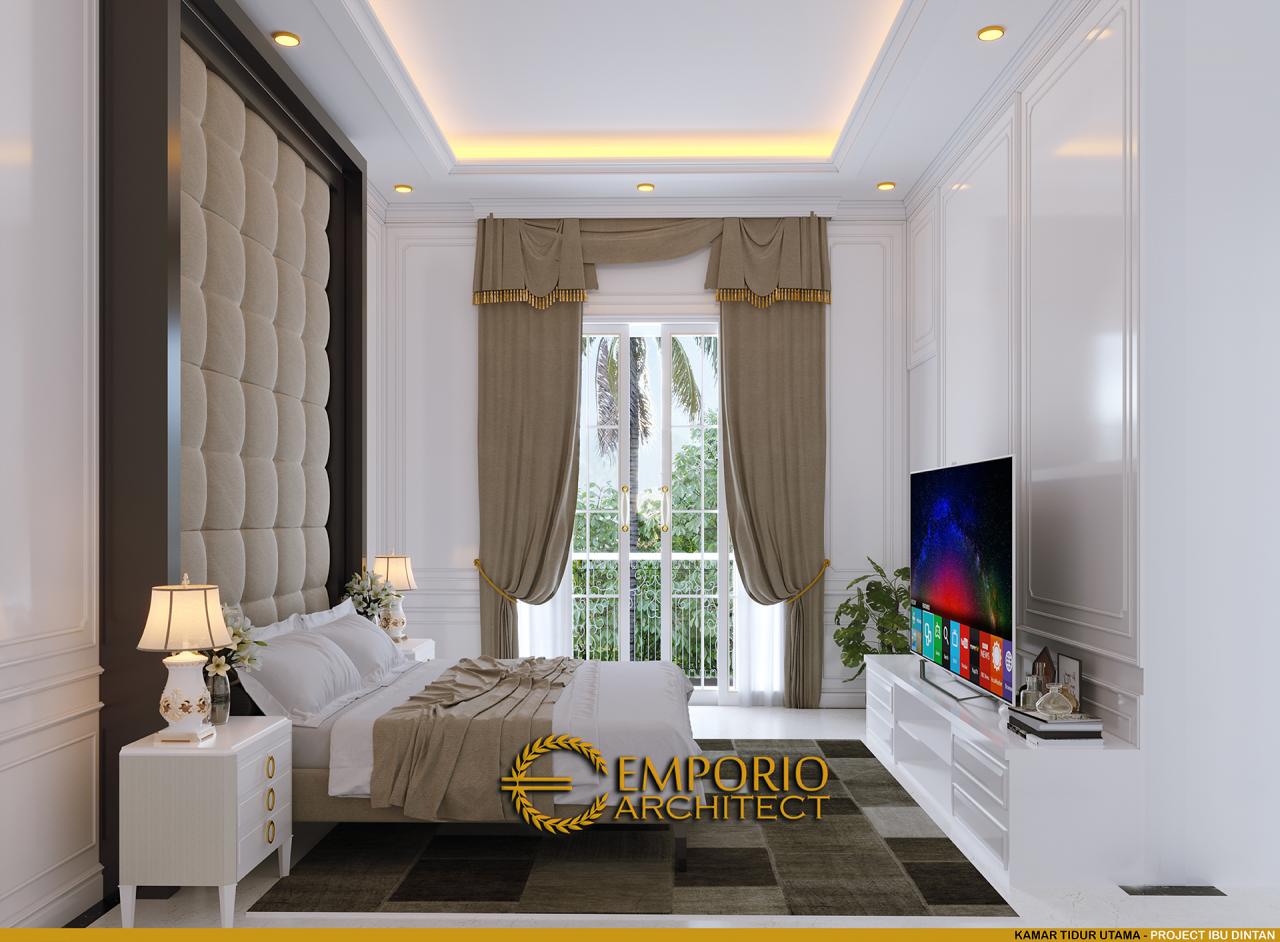 Desain Kamar Tidur Utama Rumah Classic 3 Lantai Ibu Dintan di Jakarta Utara 9