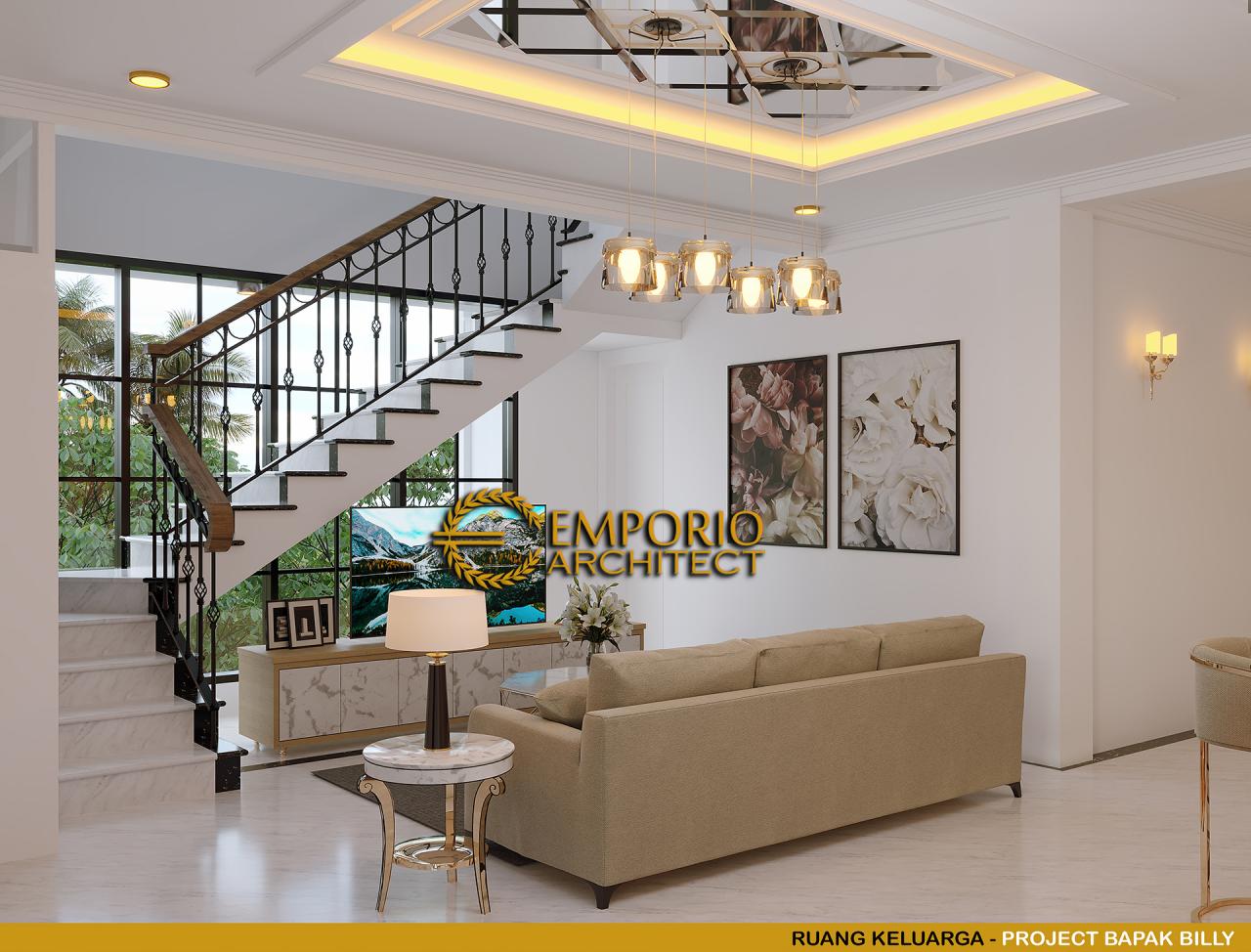 Desain Ruang Keluarga Rumah Classic 3 Lantai Bapak Billy di Purworejo, Jawa Tengah 9
