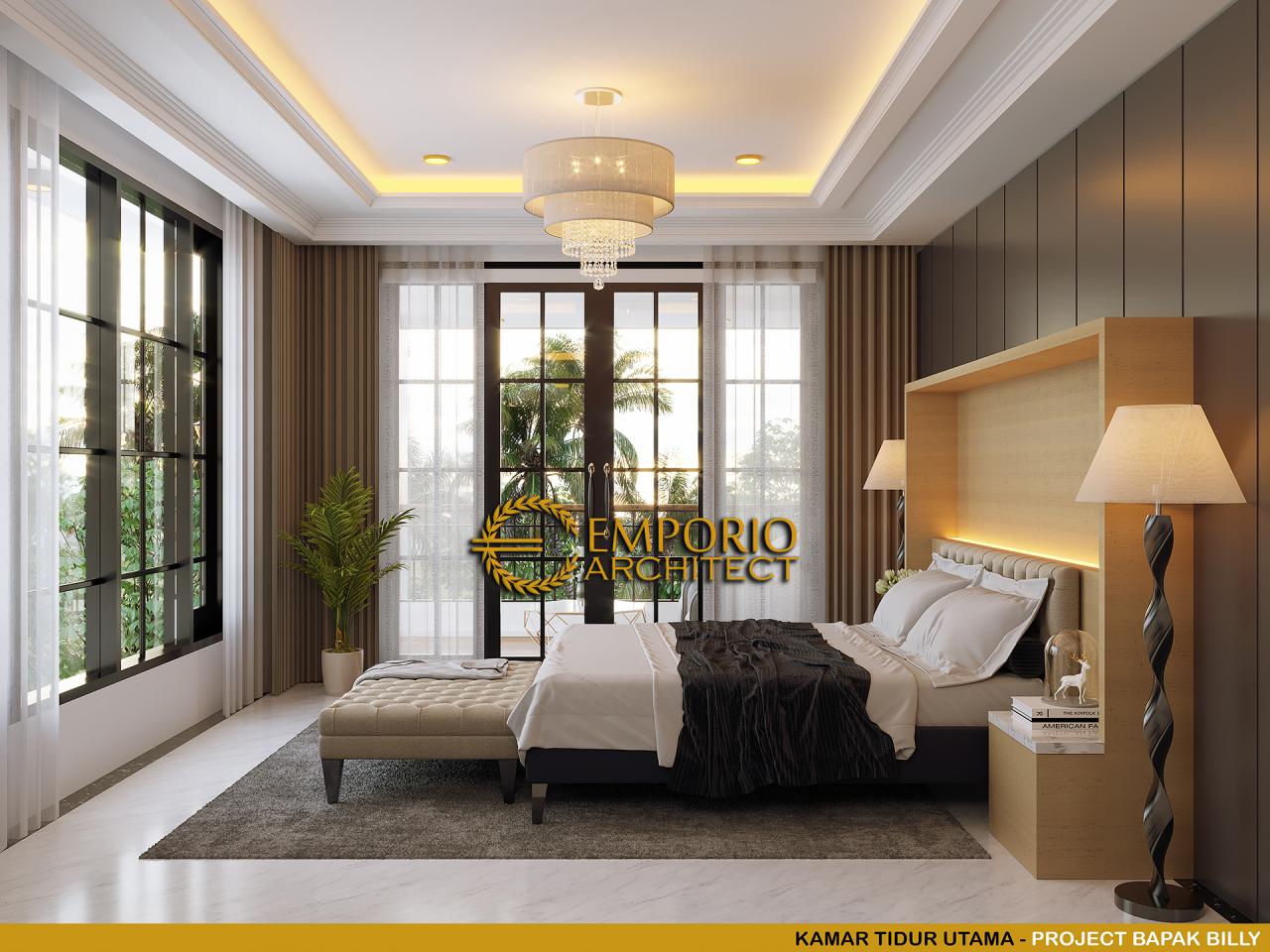 Desain Kamar Tidur Utama Rumah Classic 3 Lantai Bapak Billy di Purworejo, Jawa Tengah 11