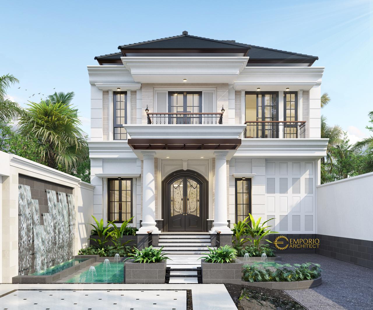 Desain Exterior 2 Rumah Classic 3 Lantai Bapak Billy di Purworejo, Jawa Tengah 2