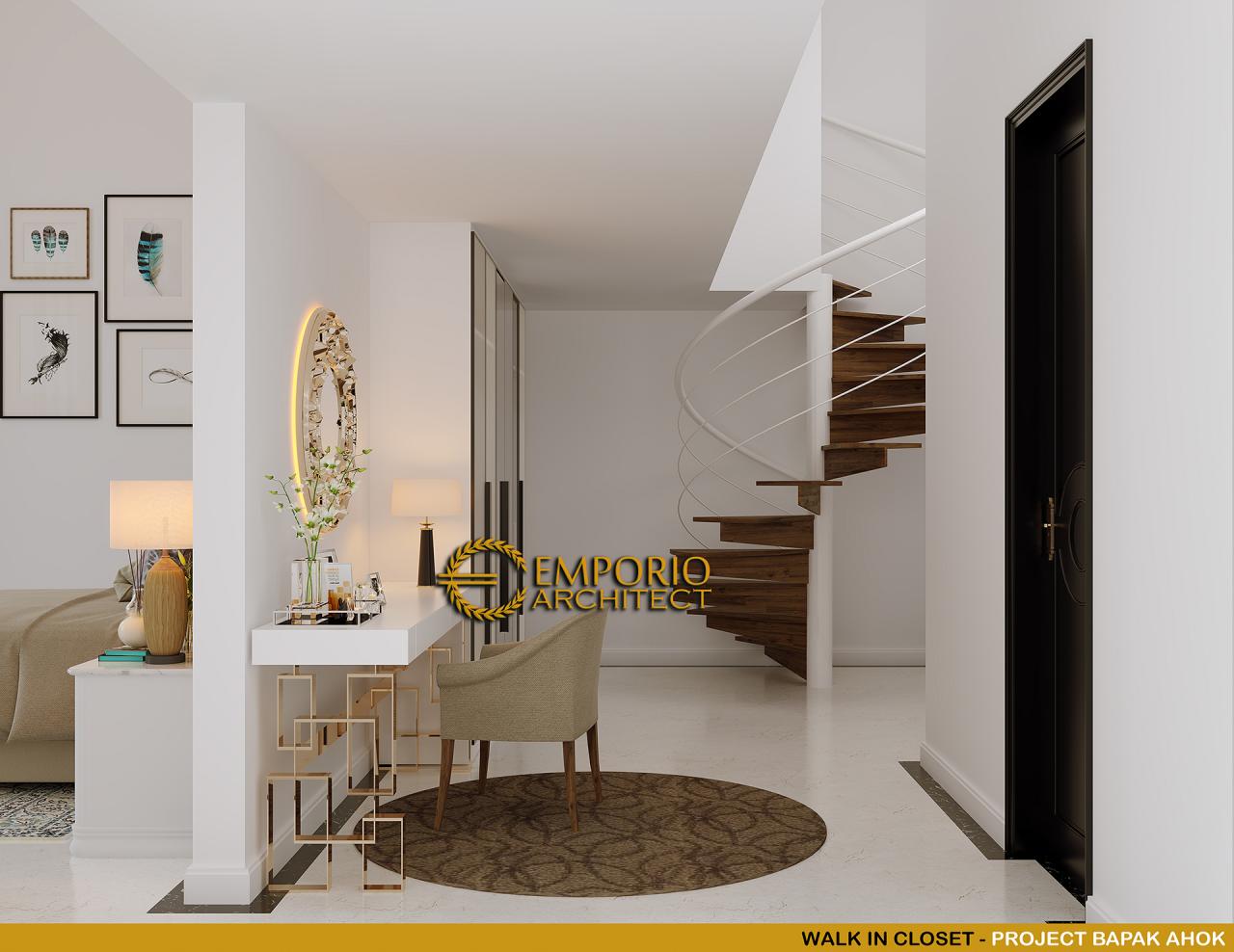 Desain Walk In Closet Rumah Classic 3 Lantai Bapak Ahok di Jakarta 14