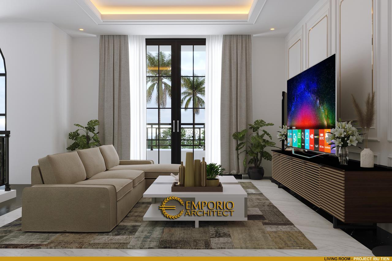 Desain Ruang Keluarga Rumah Classic 3.5 Lantai Ibu Tien di Jakarta 10