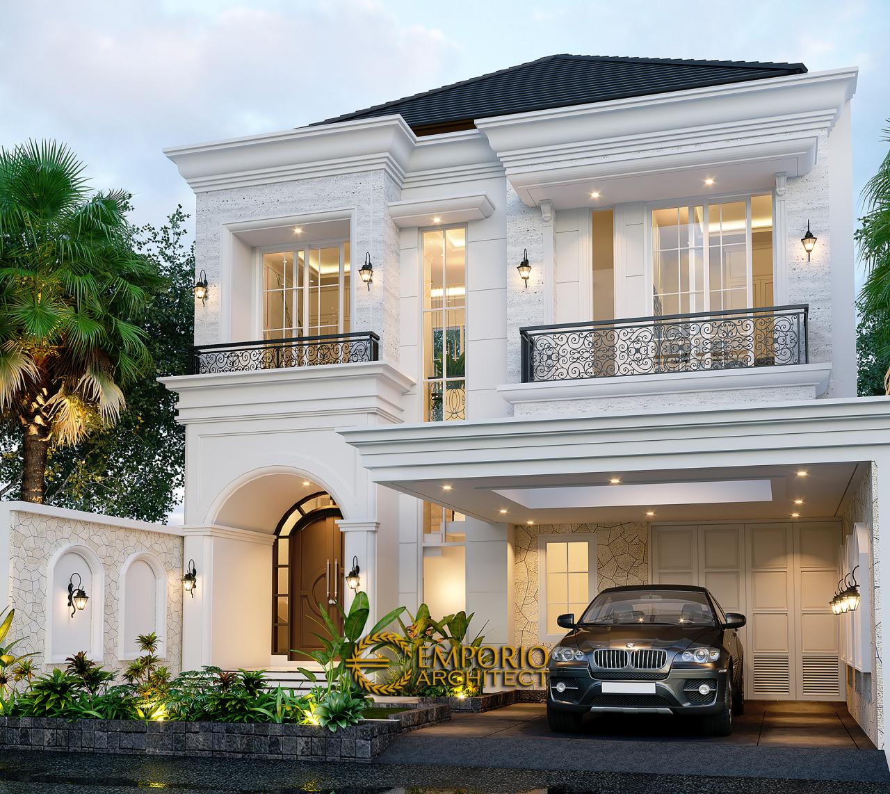 Desain Rumah Classic Modern 2 Lantai Ibu Suci - Depok, Jawa Barat