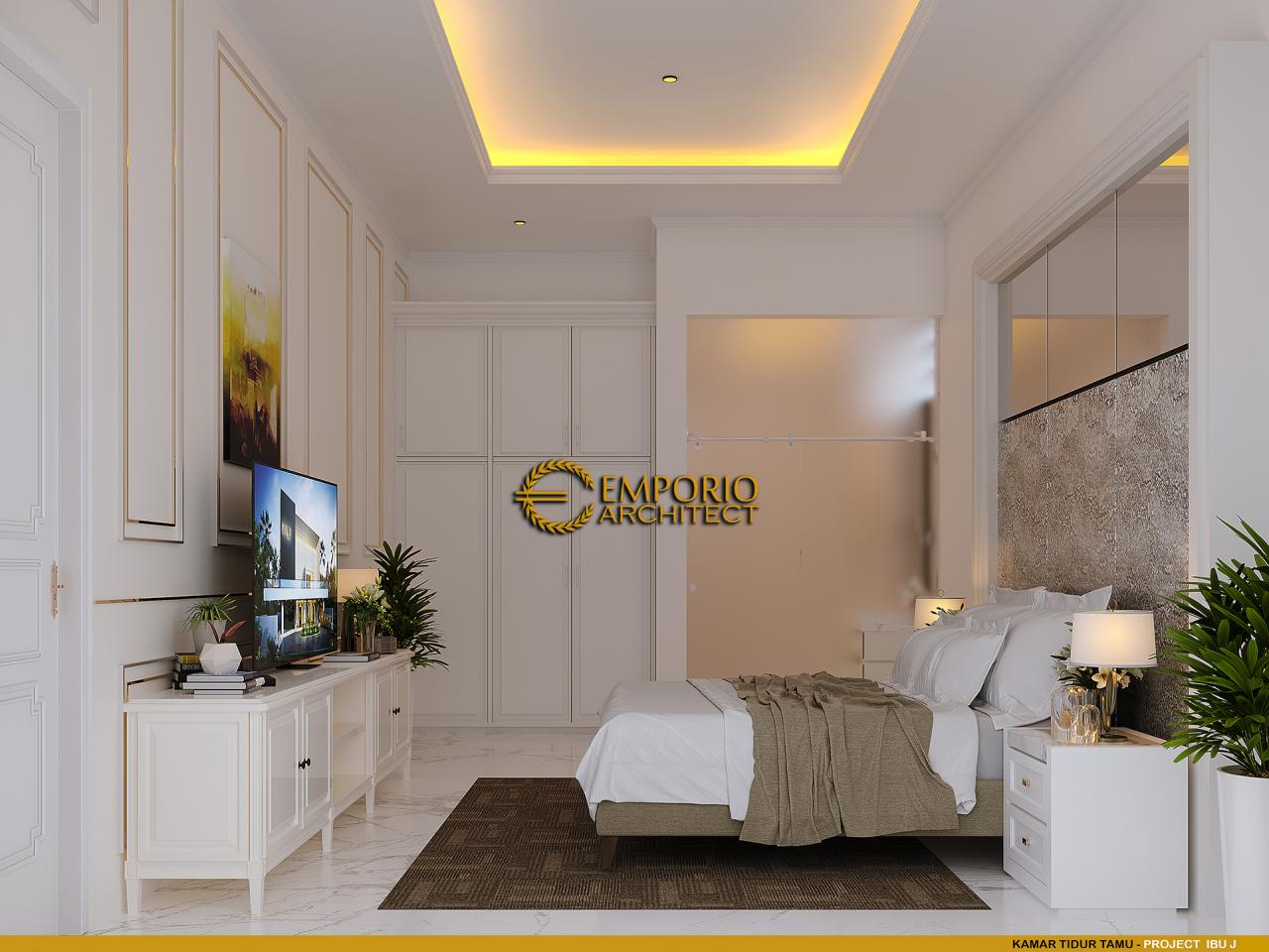 Desain Kamar Tidur Tamu Rumah Classic Modern 2 Lantai Ibu J di Semarang, Jawa Tengah 11