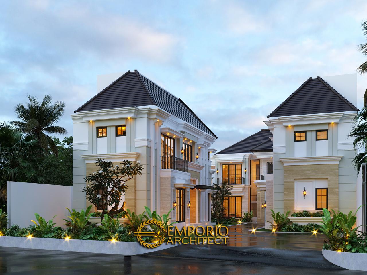 Desain Rumah Classic Modern 2.5 Lantai Bapak Ahmad di Jakarta Selatan