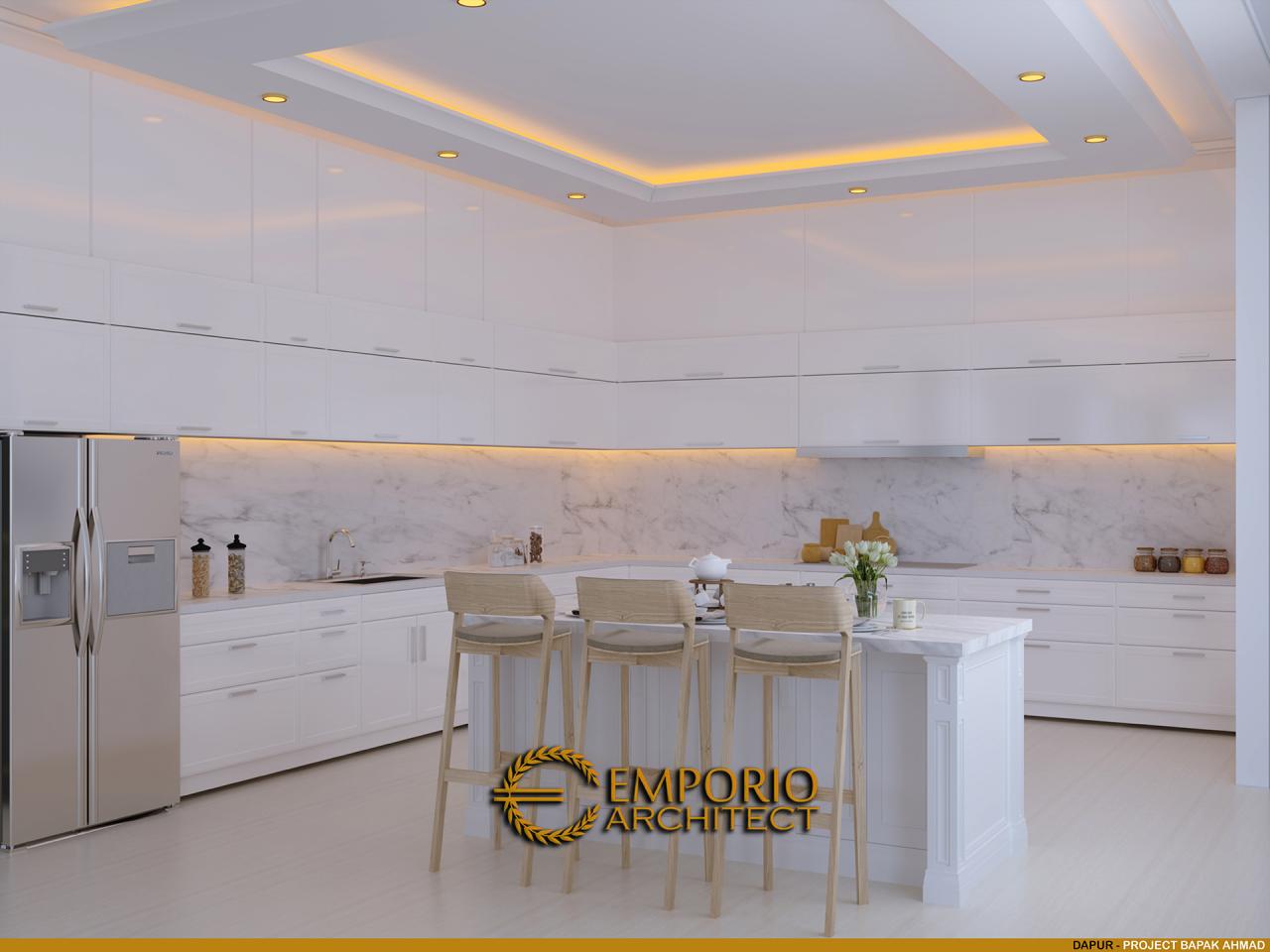 Desain Dapur Rumah Classic Modern 2.5 Lantai Bapak Ahmad di Jakarta Selatan 12