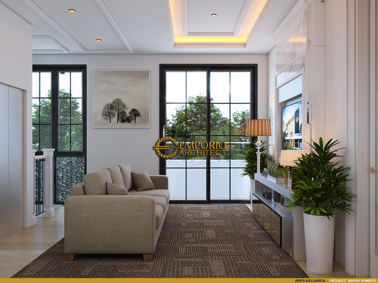 Desain Area Keluarga Rumah Classic Modern 3.5 Lantai Bapak Ramses di Tangerang Selatan, Banten 11