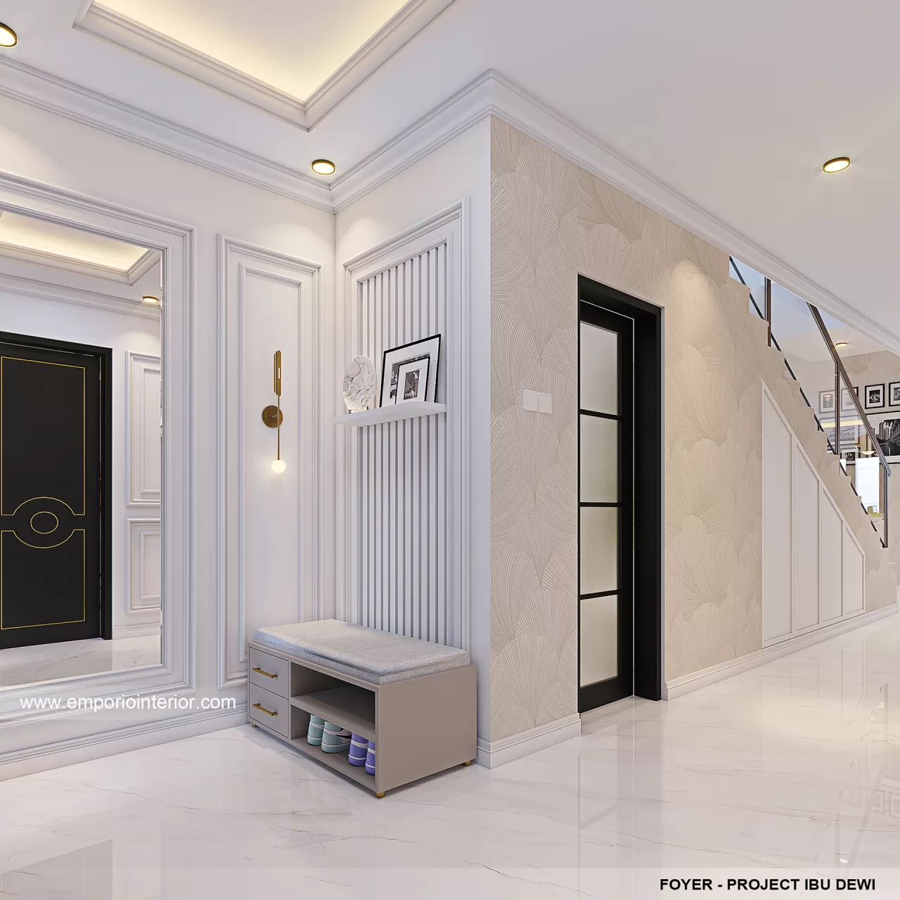 Desain Foyer Rumah dan Salon Klasik 2 Lantai Ibu DDW di Klungkung, Bali 33201