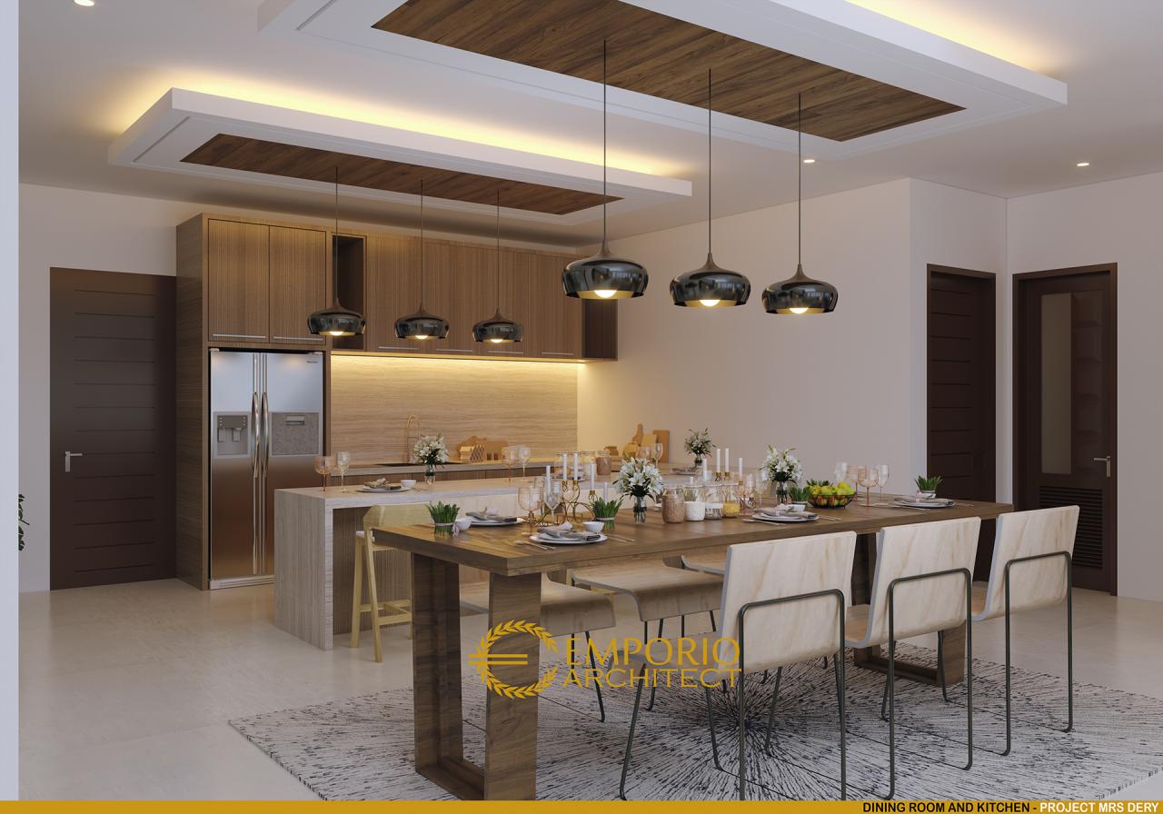 Desain Ruang Makan dan Dapur Rumah Hook Modern 2 Lantai Ibu Dery di Jakarta Utara 6