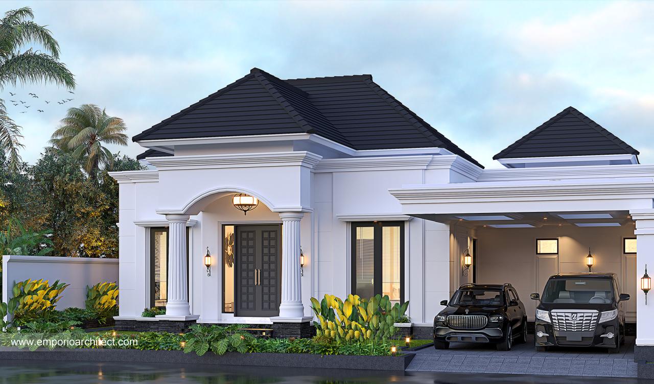 Desain Rumah Klasik 1 Lantai Bapak AD 1440 di Jambi