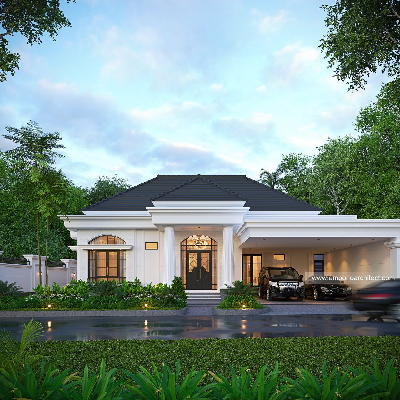 Desain Rumah Klasik 1 Lantai Ibu YMN di  Ternate, Maluku Utara