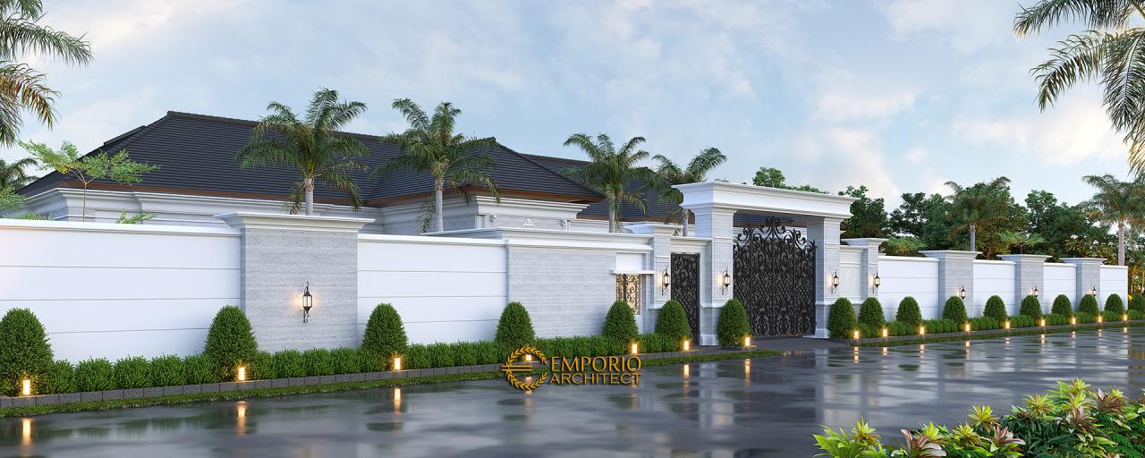 Desain Tampak Depan Dengan Pagar Rumah Klasik 1 Lantai Ibu Fatimah di Solo (Surakarta), Jawa Tengah 3