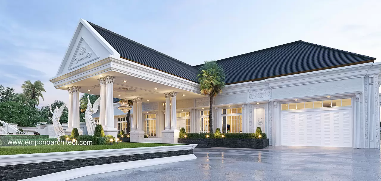 Desain Tampak Detail Depan Rumah Klasik 1 Lantai Bapak Arsal di Mamuju, Sulawesi Barat 17432
