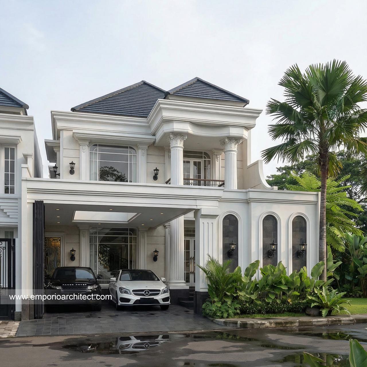Gambar Desain Rumah Klasik 2 Lantai Ibu ALR 2246 di  Denpasar, Bali