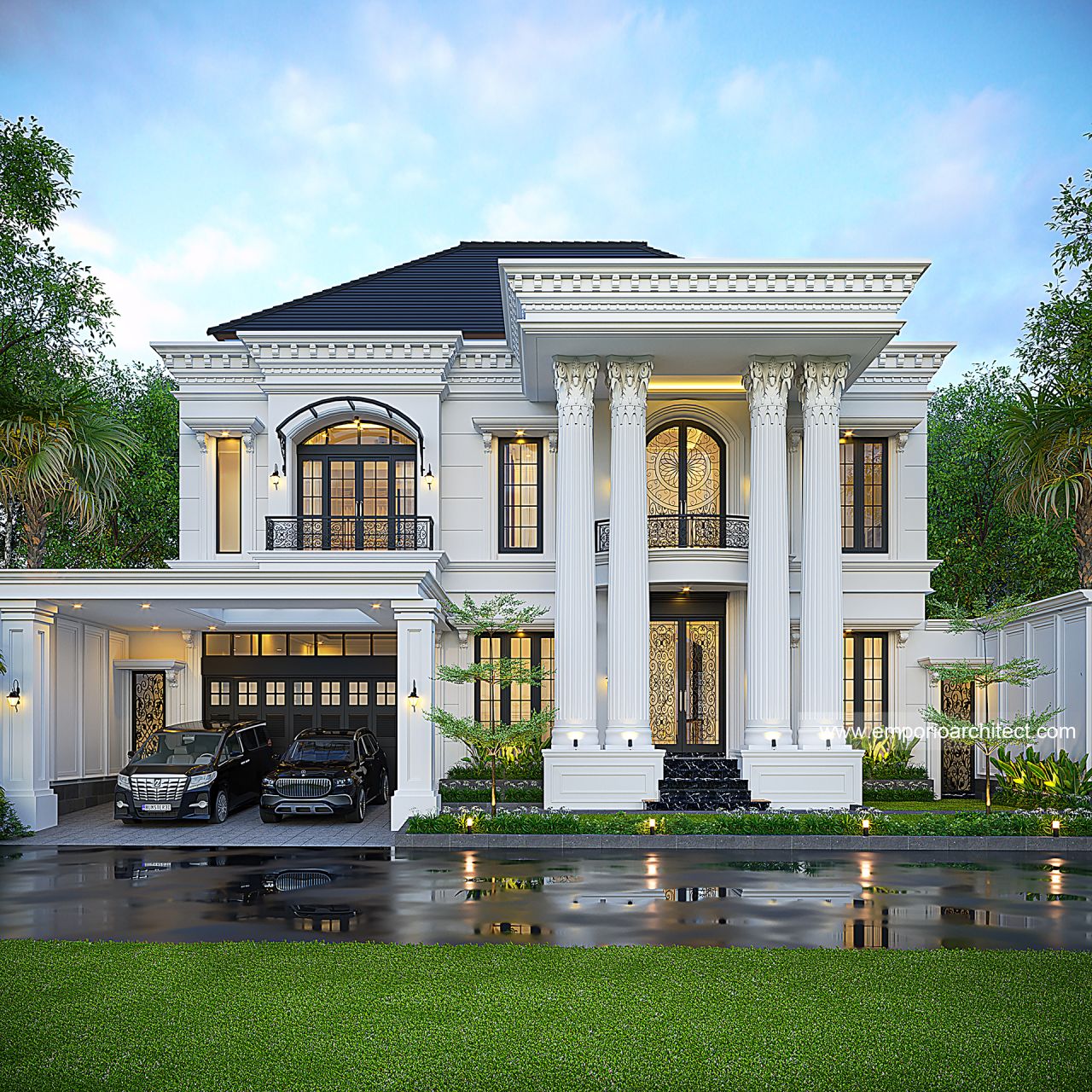 Image Mrs. ANT 1712 Classic House 2 Floors Design - Palembang