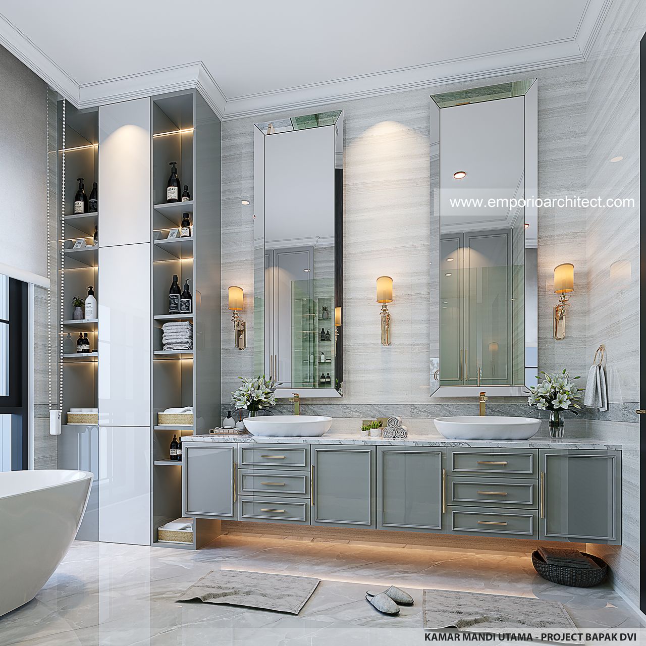 Mr. DVI Classic House 2 Floors Design - Surabaya 45840 - Bathroom Design