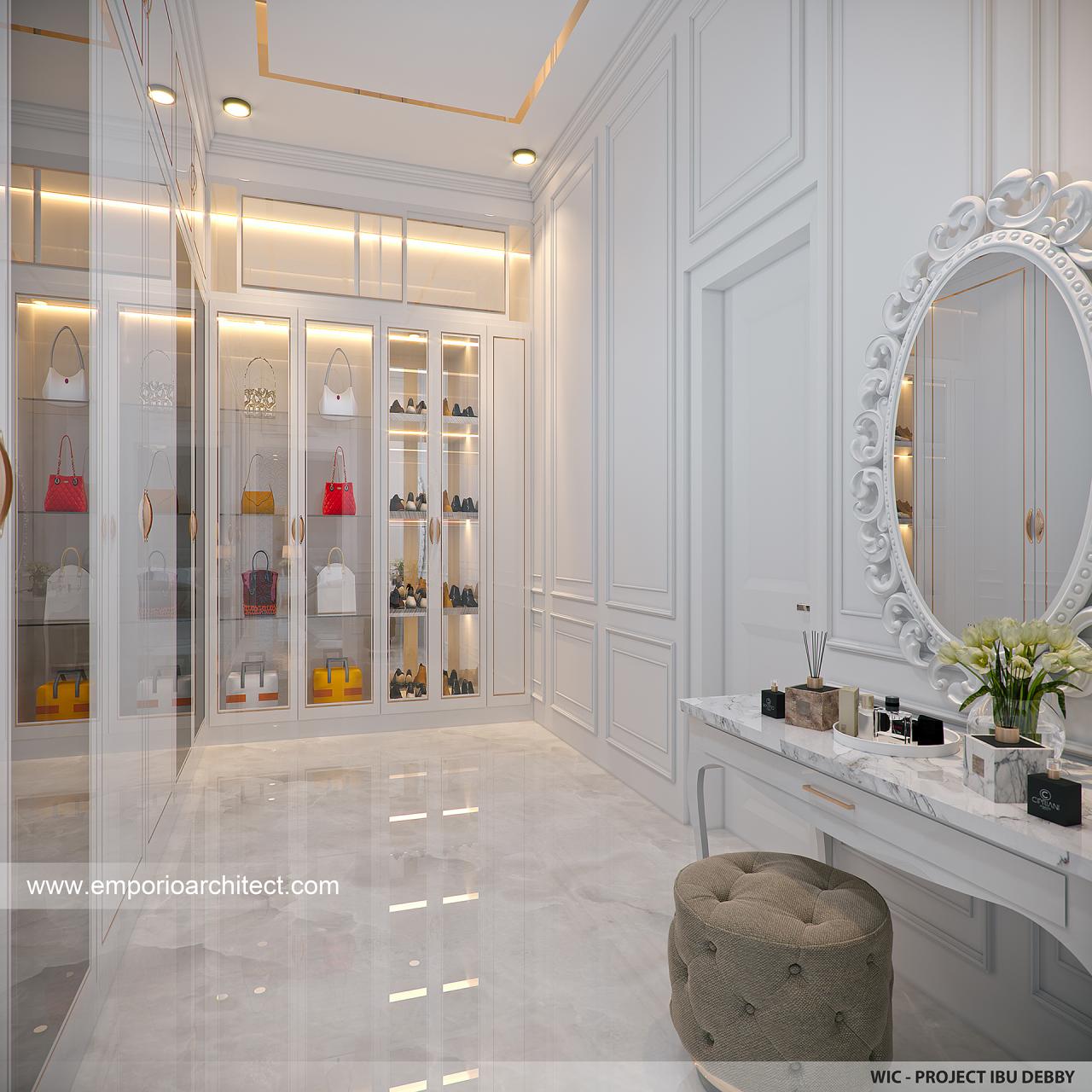 Desain Walk In Closet Rumah Klasik 2.5 Lantai Mrs. DB di Jakarta 26548