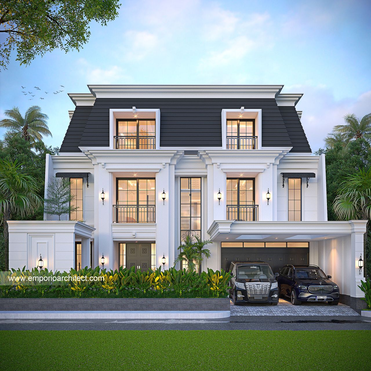 Image Mr. LPL 1743 Classic House 3 Floors Design - Surabaya