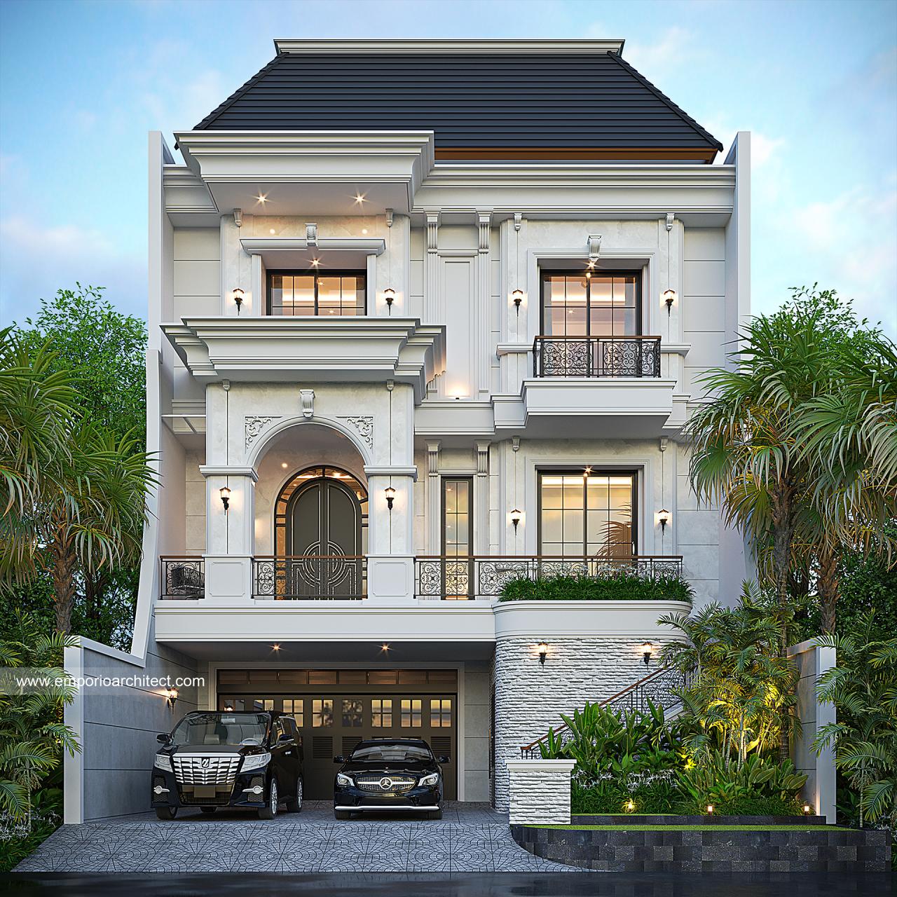 Image Mr. RBB 1640 Mediterranean Classic House 3 Floors Design - PIK, Jakarta Utara