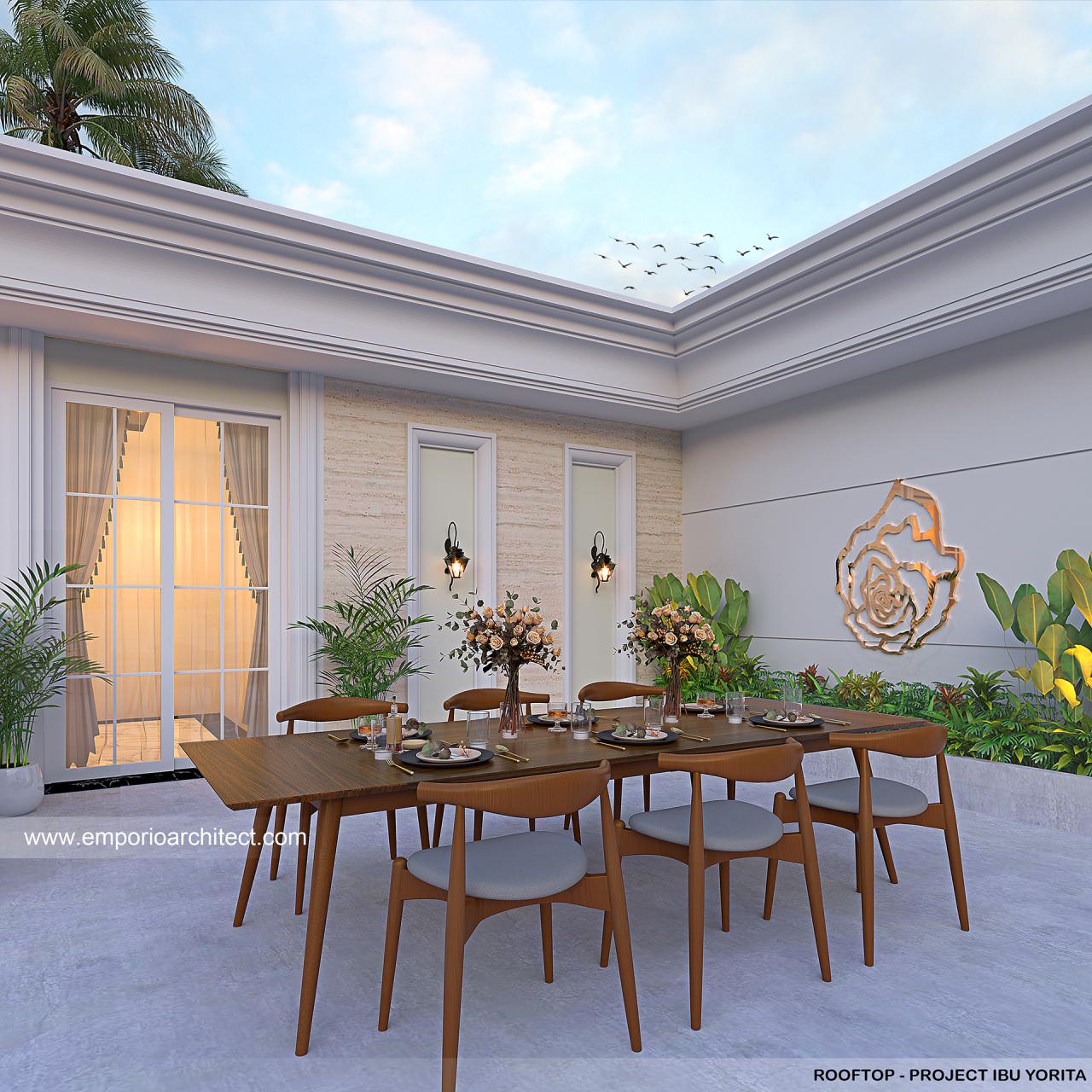 Desain Rooftop Rumah Klasik 3 Lantai Ibu YTA di Jakarta Utara 26454