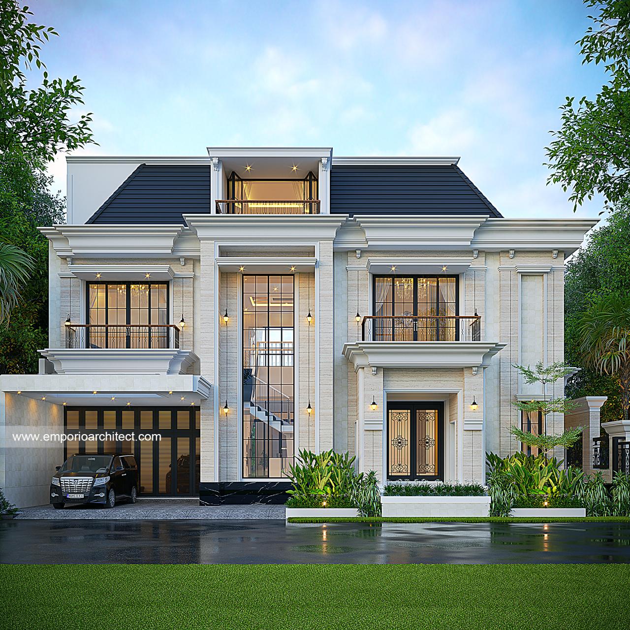 Image Mr. BD 1624 Classic House 3 Floors Design - Bekasi
