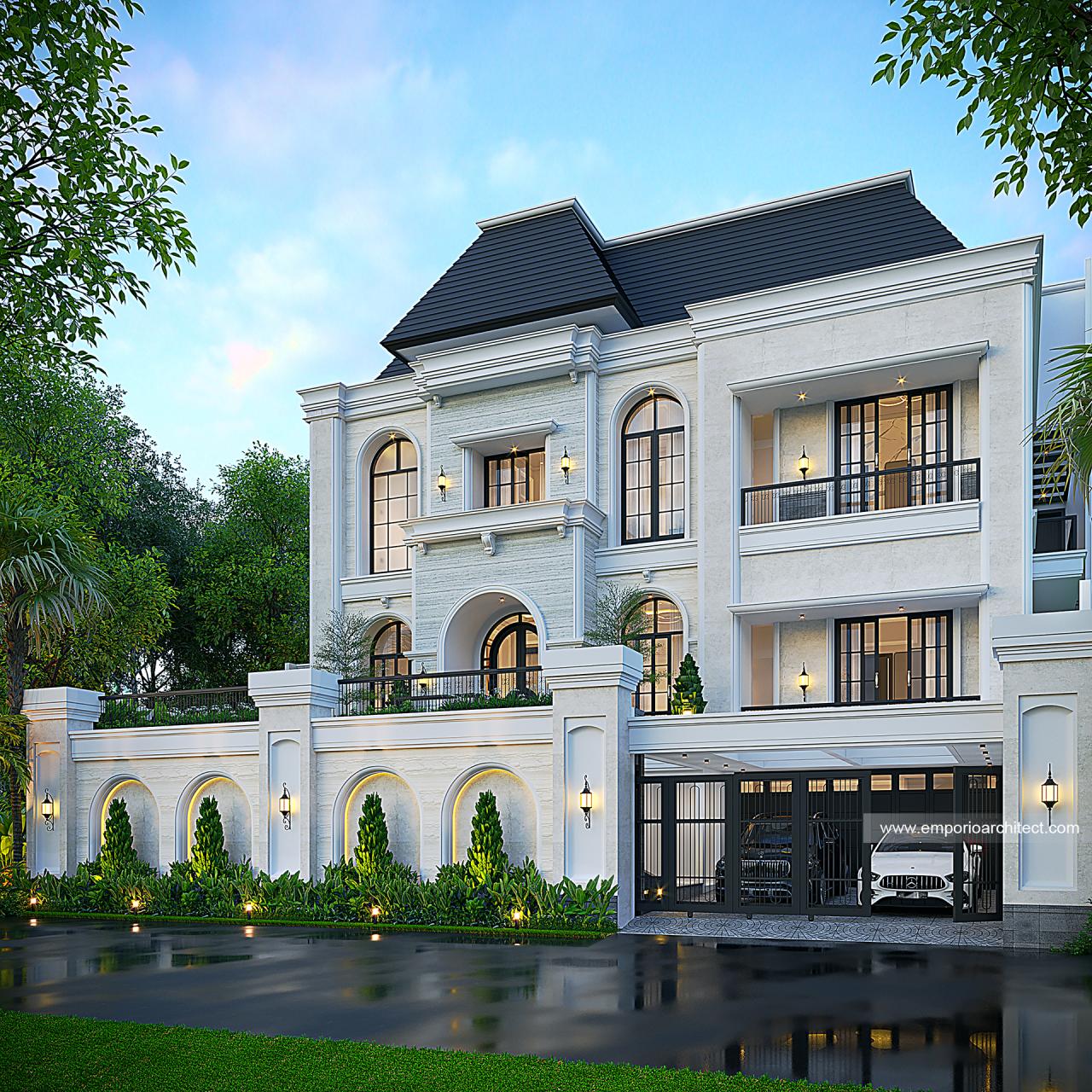 Image Mrs. HYT 1601 Mediterranean Classic House 3 Floors Design - Bogor