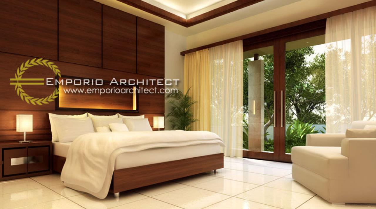 Desain Kamar Tidur Rumah Villa Bali 1 Lantai Bapak Marvin di Balikpapan, Kalimantan Timur 4